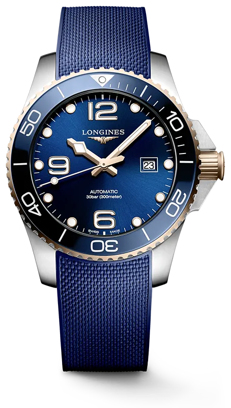 Longines HydroConquest L3.782.3.98.9 – Sportig lyx i blått och guld