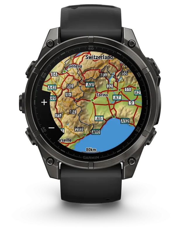 GARMIN Fenix 8 47 mm Amoled  Saph black