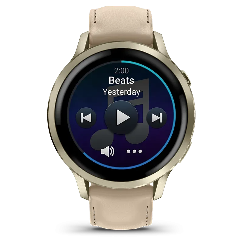 GARMIN 010-03013-03 VENU 4 (41mm) GPS Beige Lunar Gold + Leather