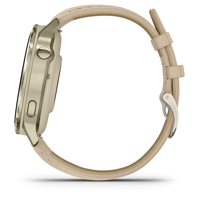 GARMIN 010-03013-03 VENU 4 (41mm) GPS Beige Lunar Gold + Leather