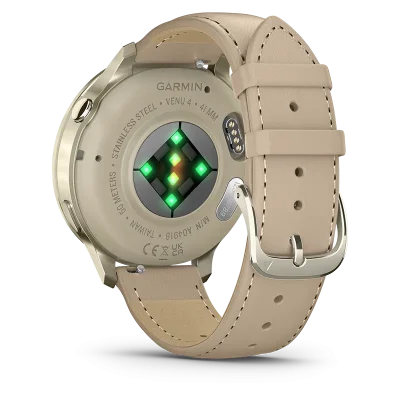 GARMIN 010-03013-03 VENU 4 (41mm) GPS Beige Lunar Gold + Leather