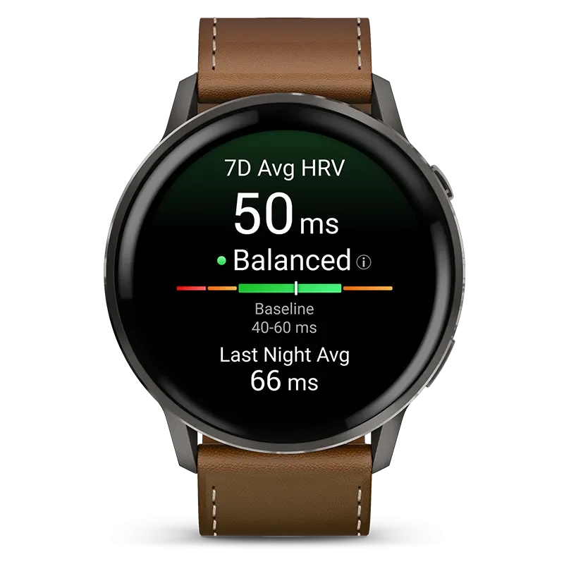 GARMIN 010-03014-03 VENU 4 (45 mm) GPS black Slate +Leather