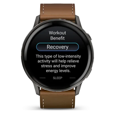 GARMIN 010-03014-03 VENU 4 (45 mm) GPS black Slate +Leather