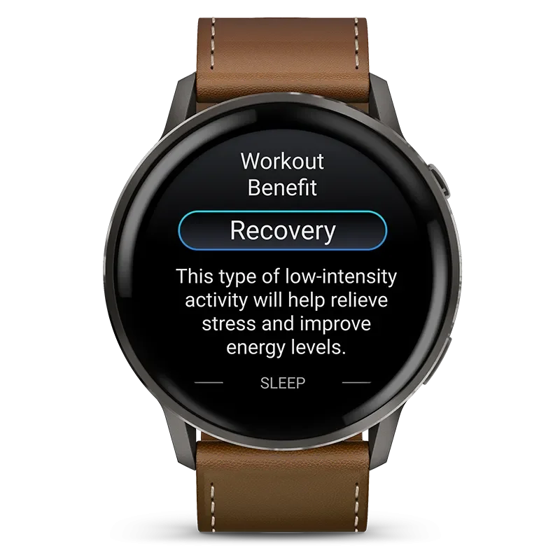 GARMIN 010-03014-03 VENU 4 (45 mm) GPS black Slate +Leather