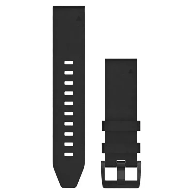 GARMIN Acc Fenix 5 Plus 22 mm  QuickFit Black leather 010-12740-01