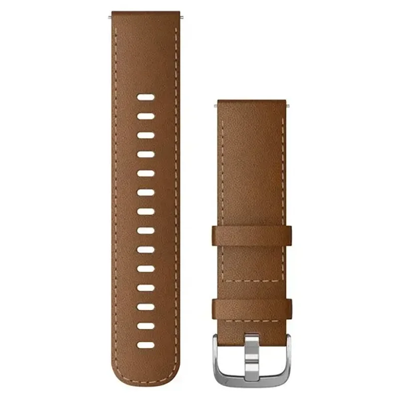 GARMIN Acc 22mm brown leather  010-12932-24
