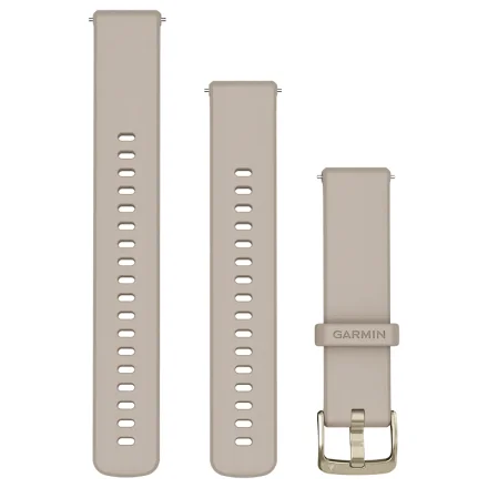 GARMIN acc silicon strap Veny French grey soft gold 18mm