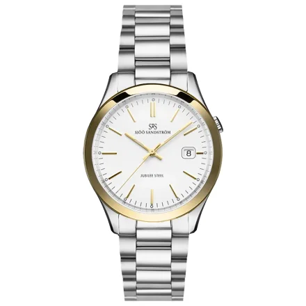 SJ�� SANDSTR�M JUBLILEE STEEL GENT GOLD BEZEL