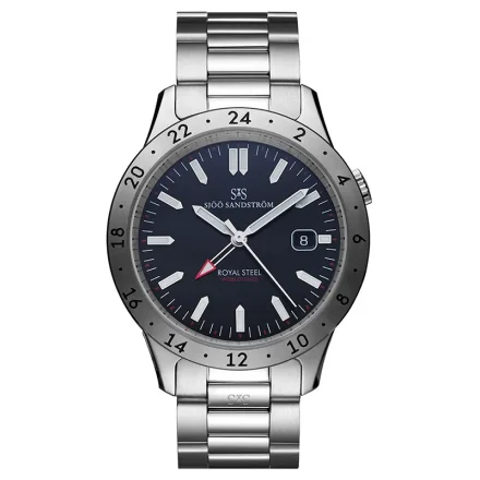 Sj Sandstrm Royal Steel Worldtimer 41mm 019979
