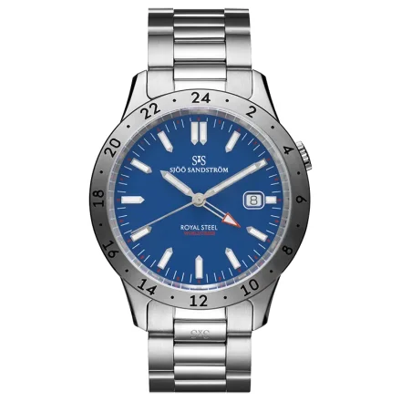 Sj Sandstrm Royal Steel Worldtimer 41mm 020807