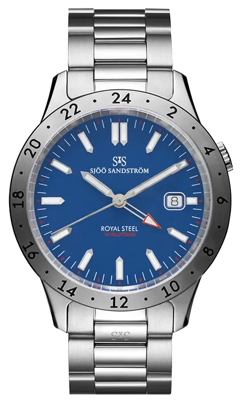 Sj Sandstrm Royal Steel Worldtimer 41mm 020807