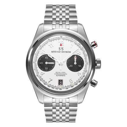 Royal Steel chronograph SS2540-1 white 021620