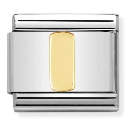 Nomination Composable Classic L&auml;nk Letter I i bondad guld