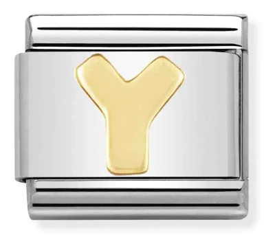Nomination Composable Classic Länk Bokstav Y i 18k Guld