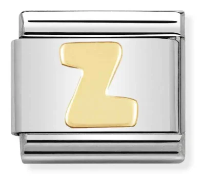Nomination Composable Classic Länk Bokstav Z i bonded guld