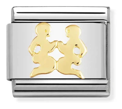 Nomination Composable Classic Länk Gemini i bonded gult guld