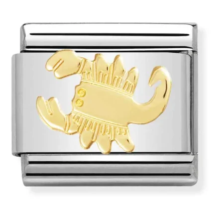 Nomination Composable Classic L&Scaron;nk Scorpio i f&scaron;rgyllt gult guld