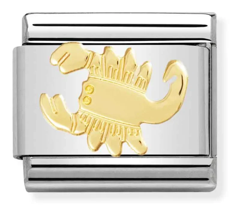 Nomination Composable Classic L&Scaron;nk Scorpio i f&scaron;rgyllt gult guld