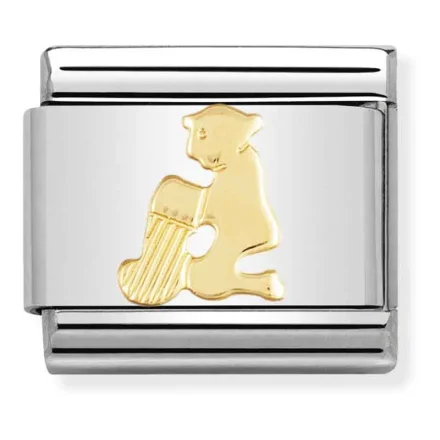 Nomination Composable Classic L&auml;nk Aquarius i guldpl&auml;terad