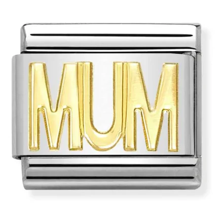 Nomination Composable Classic L&auml;nk MUM i f&ouml;rgyllt gult guld