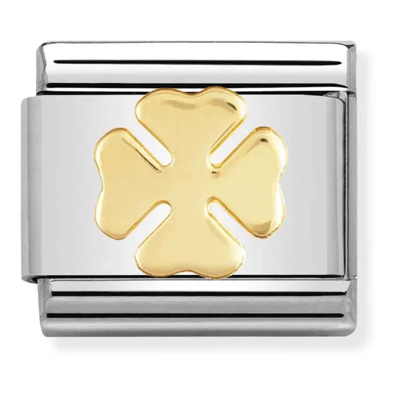 NOMINATION  030115_ GOOD LUCK 18 k gold four leaf clover