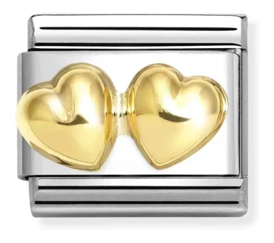 Nomination Composable Classic Länk, Raised Double Heart