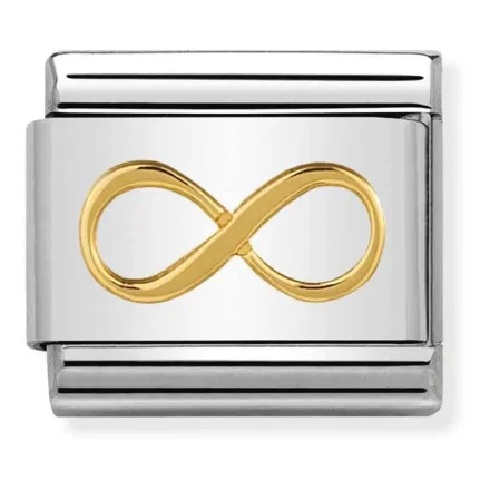 Nomination Composable Classic L&auml;nk med Guld Infinity