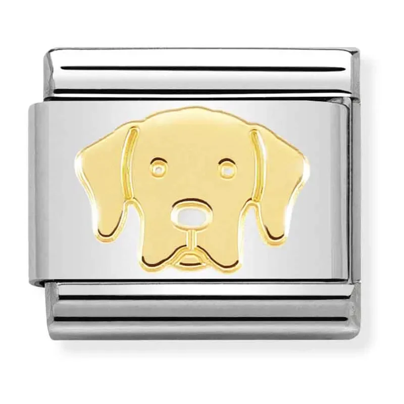 NOMINATION CLASSIC SYMBOL  030162_57 18K gold Labrador Retriever