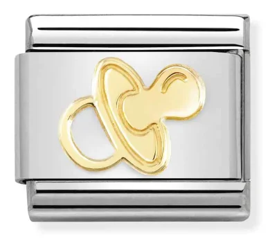 Nomination Composable Länk, gold Pacifier