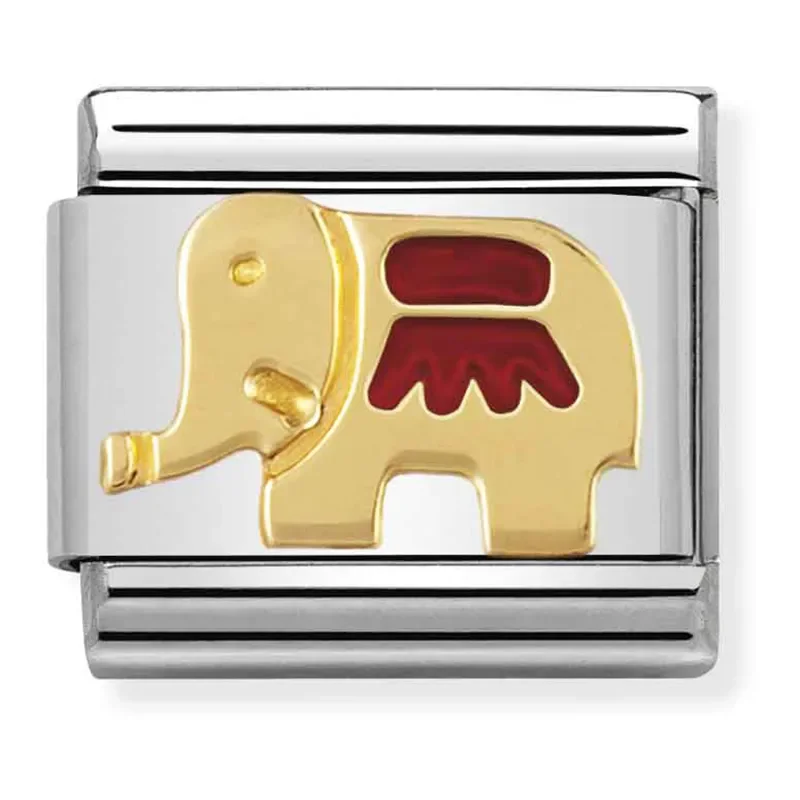 Nomination classic Eerth Animals 18k gold Red Elephant 030212_21