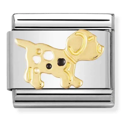 Nomination Composable Classic L&auml;nk black and white Dog