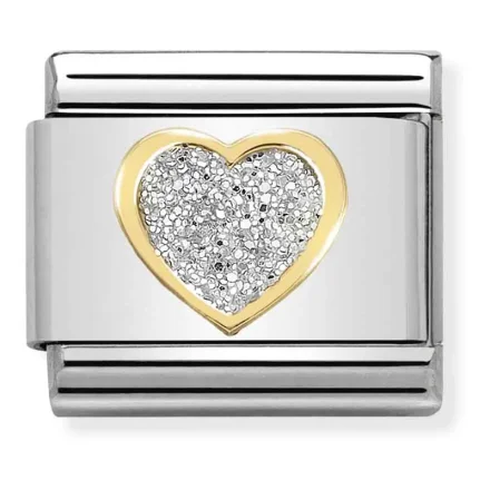 Nomination Composable Classic L&auml;nk Glitter Heart