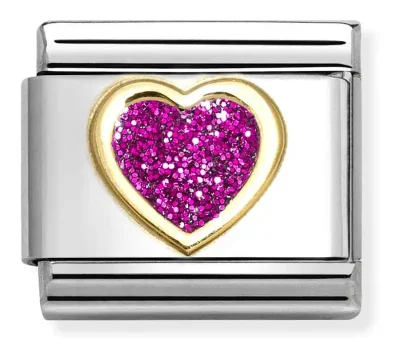 Nomination Composable Classic Länk, Heart, Fuchsia Glitter