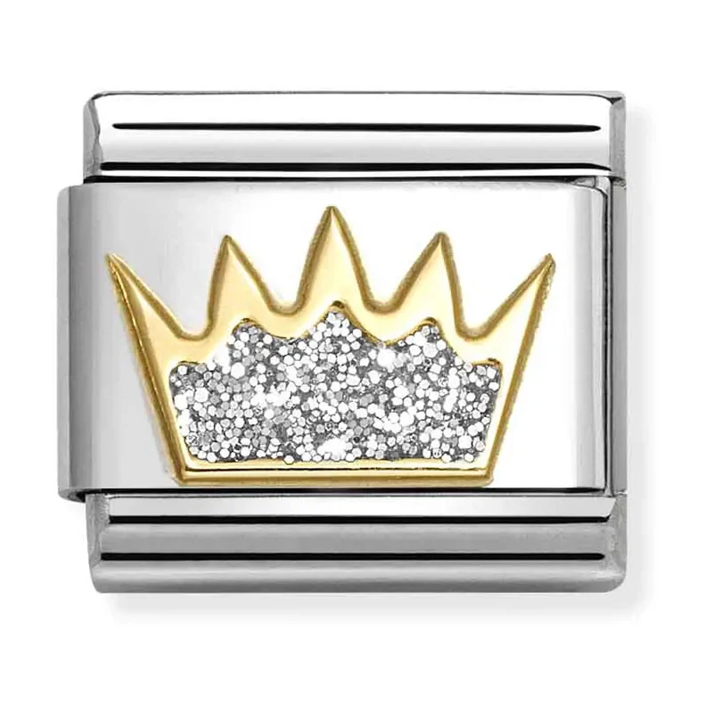 NOMINATION silver crown 18 k gold  030220_21