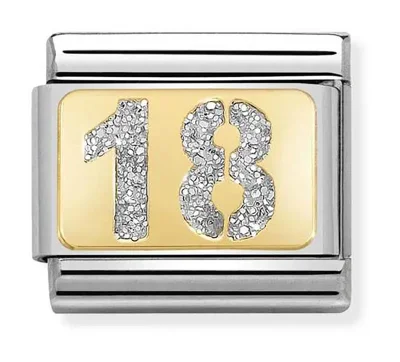Nomination Composable Classic Länk Glitter Number 18
