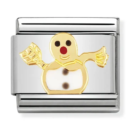 Nomination Composable Classic L&auml;nk vit Sn&ouml;gubbe