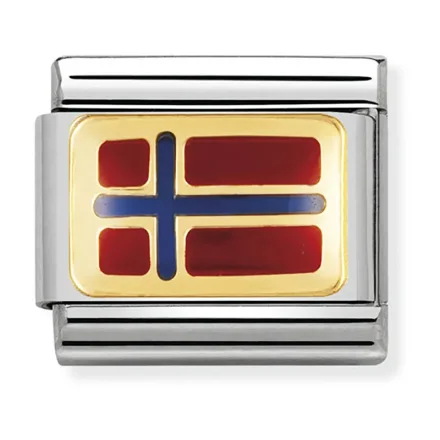 Nomination Composable Classic L&auml;nk Norge Flagga