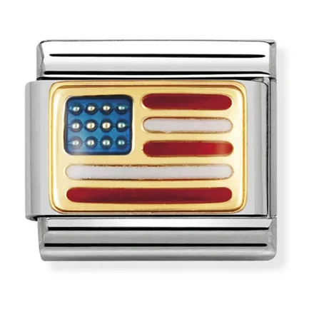 Nomination Composable Classic L&auml;nk USA Flagga
