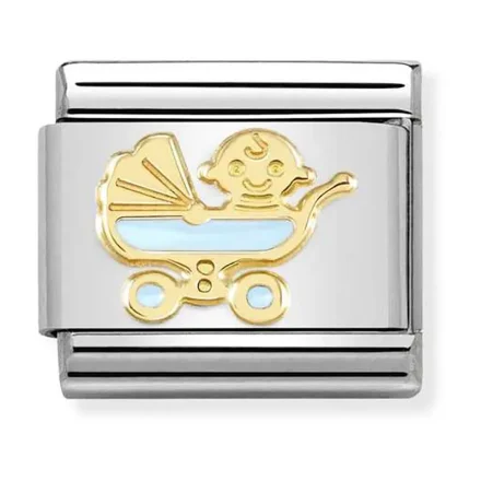 Nomination Composable L&auml;nk, Ljusbl� Barnvagn