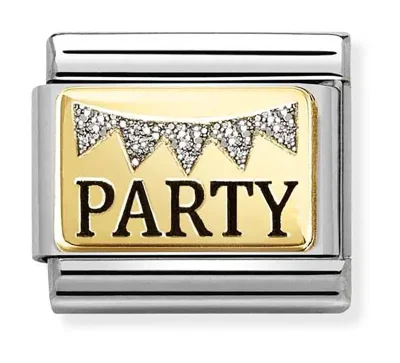 Nomination Composable Classic Länk, PARTY, Glitter Bunting