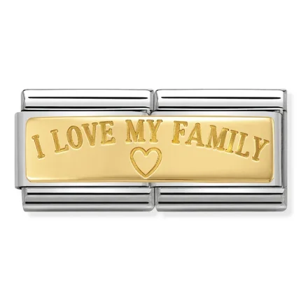Nomination Composable Classic Double L&auml;nk I Love My Family