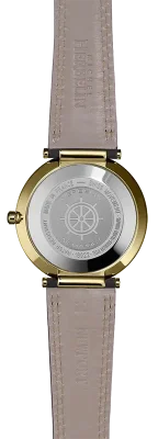 Herbelin NEWPORT SLIMLINE  BLUE DIAL GOLD CASE BLUE STRAP
