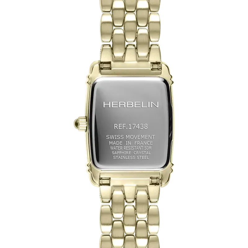 Herbelin Ladies Mini Tonneau Gold  17438BP1N22