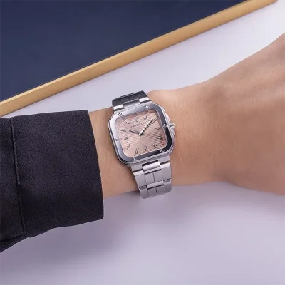 MICHEL HERBELIN LADIES  CAP CAMARAT SQUARE SALMON