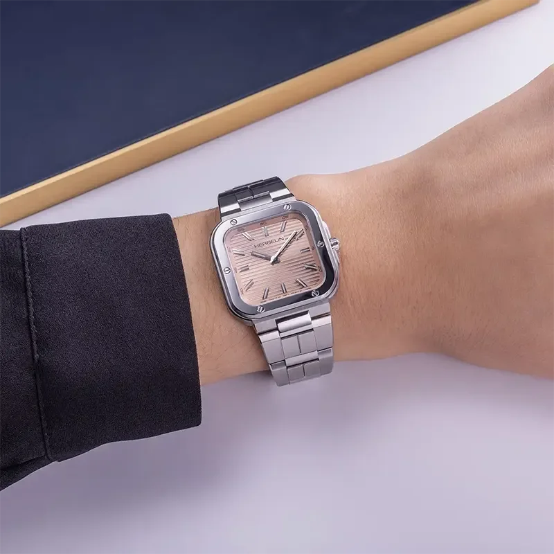 MICHEL HERBELIN LADIES  CAP CAMARAT SQUARE SALMON