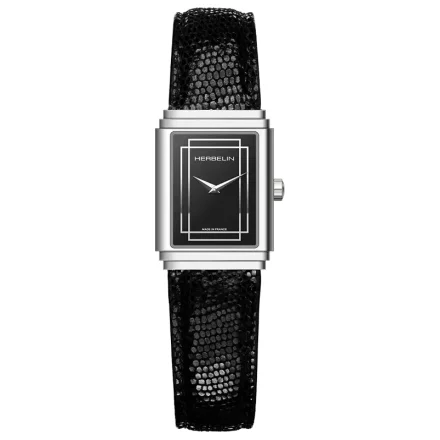 Herbelin ART DECO 1920 STYLE BLACK STEEL
