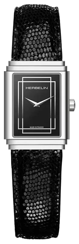 Herbelin ART DECO 1920 STYLE BLACK STEEL
