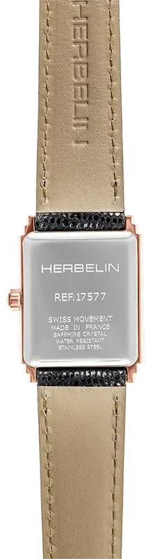 Herbelin ART DECON 1920 STYLE ROSE GOLD BROWN