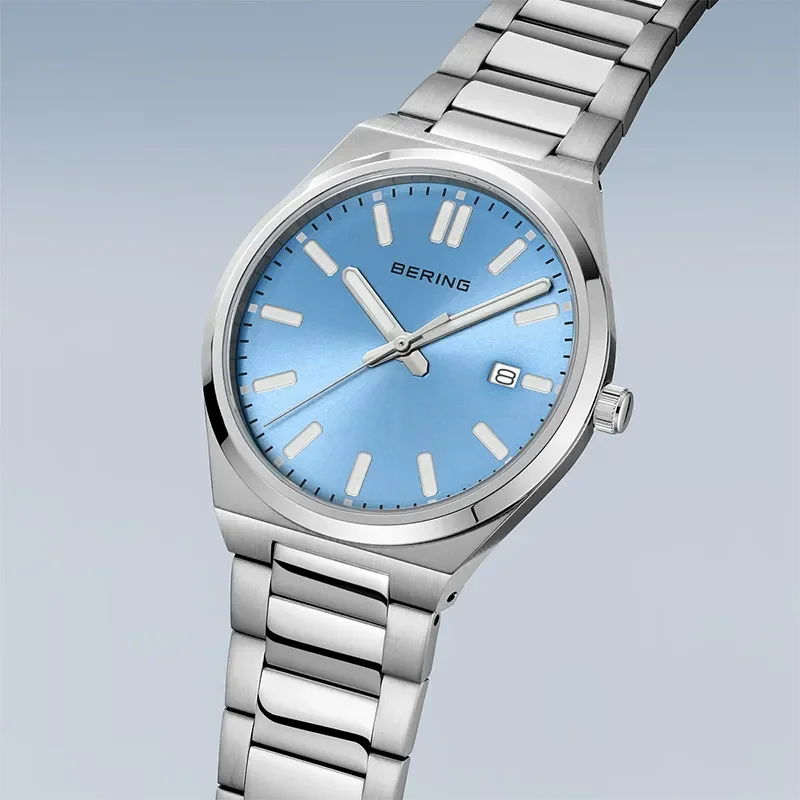 BERING CLASSIC POLISHED STEEL MEN BL