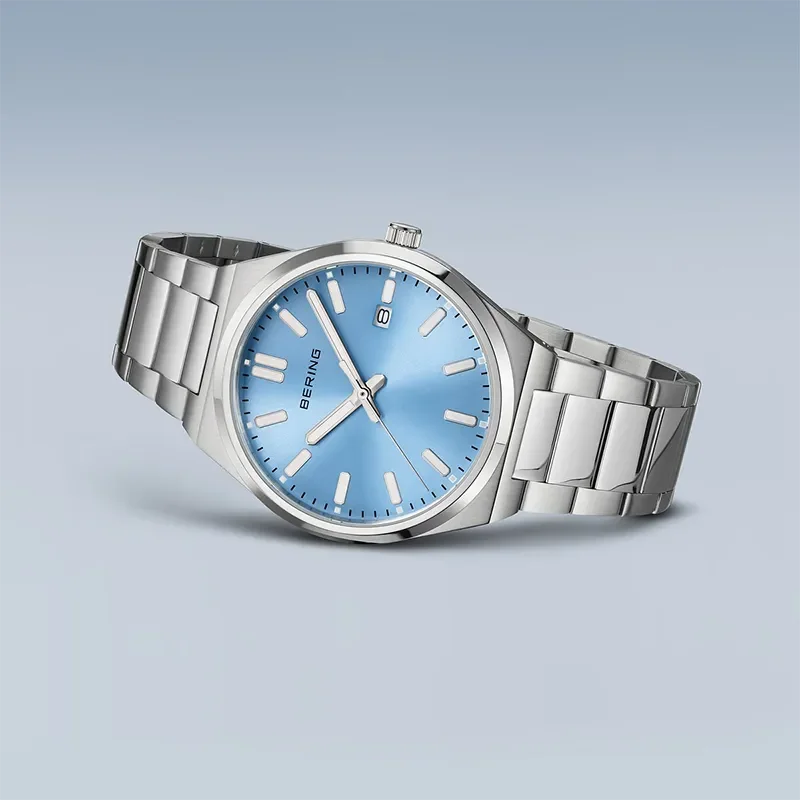 BERING CLASSIC POLISHED STEEL MEN BL